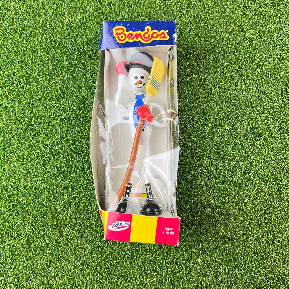 Vintage 2001 Kid Galaxy Bendos Blizzard Snowman Action Figure